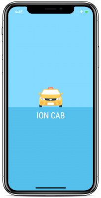 ionic taxi booking app