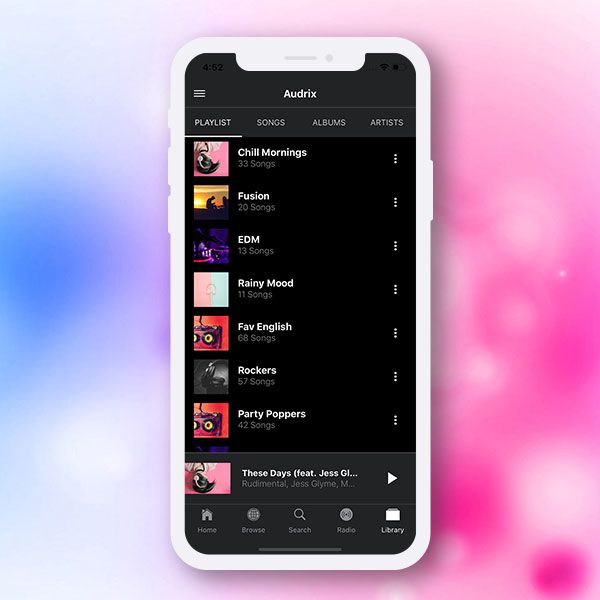 react-native spotify / Music streaming app