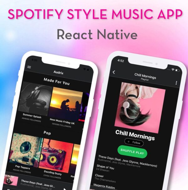 Music Streaming App Template | React Native (Spotify UI)