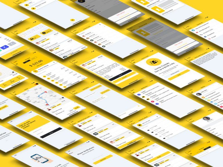 ionic 4 taxi driver app