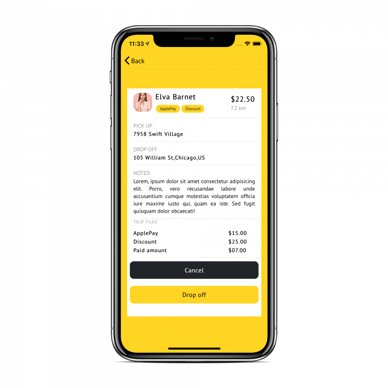 ionic 4 taxi driver app