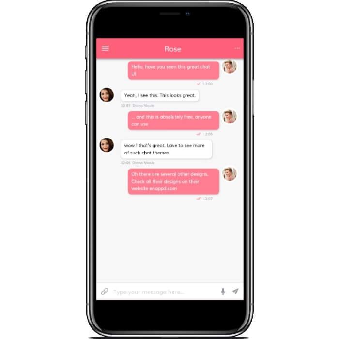 Chat ionic app 2 Building Chat