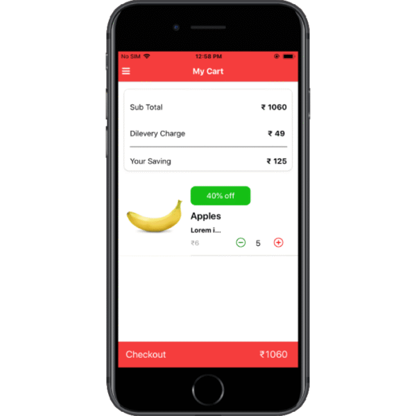 Grocery Shopping App Template | React Native