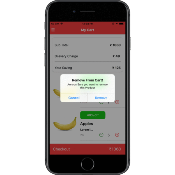 Grocery Shopping App Template | React Native