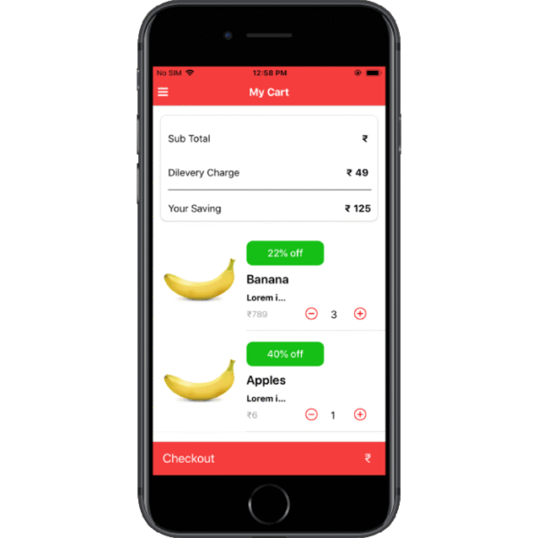 Grocery Shopping App Template | React Native