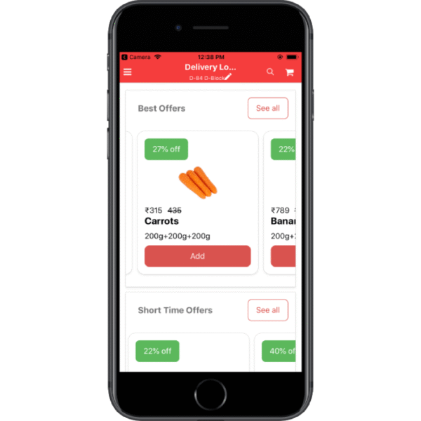 Grocery Shopping App Template | React Native