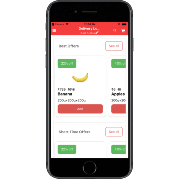 Grocery Shopping App Template | React Native