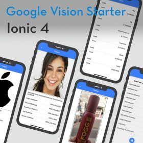 Ionic 4 google vision starter
