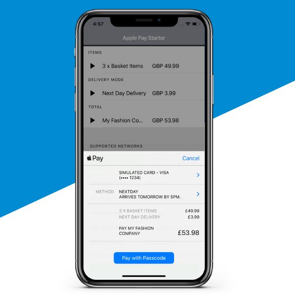 Ionic 4 Apple pay free starter