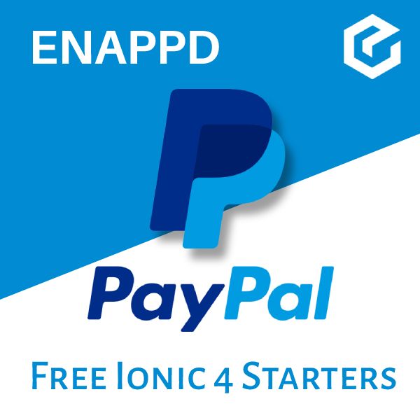 Ionic 4 Paypal free starter