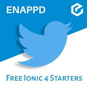 Ionic 4 Twitter free starter