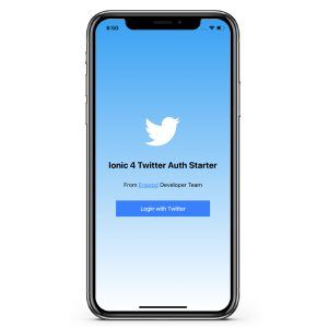 Ionic 4 Twitter free starter