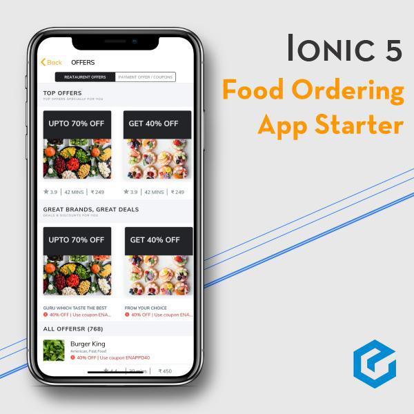 Order History - Ionic 5 Food Ordering Template