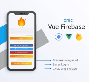 Ionic Firebase Starter App Template | Ionic Vue Capacitor - Image 1